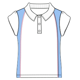 Fashion sewing patterns for School Girls T-shirt 6042